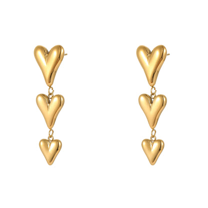 ModernLove Minimalist Heart-Shaped Earrings