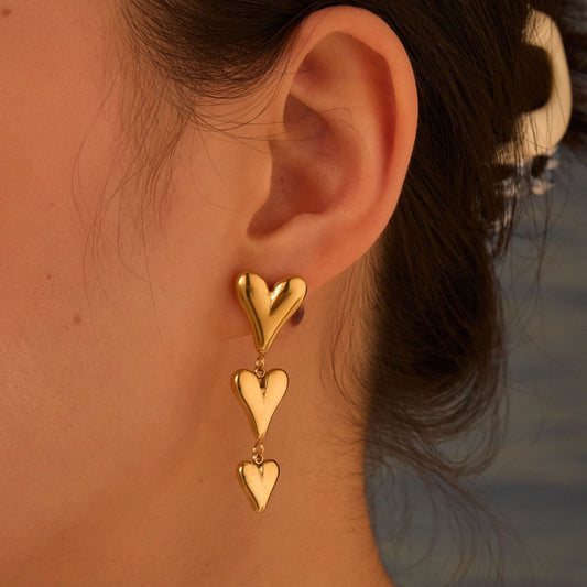 ModernLove Minimalist Heart-Shaped Earrings