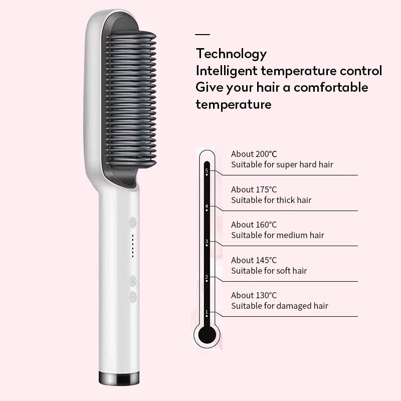 Curl & Straight Duo Hot Comb Brush
