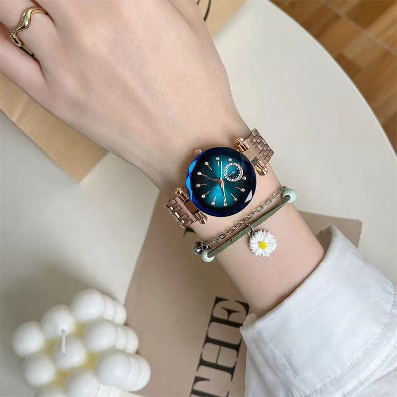 Women Steel Band Waterproof Watch