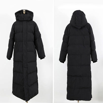 Women’s Winter Long Hooded Coat Thickened Warm Parka Jacket