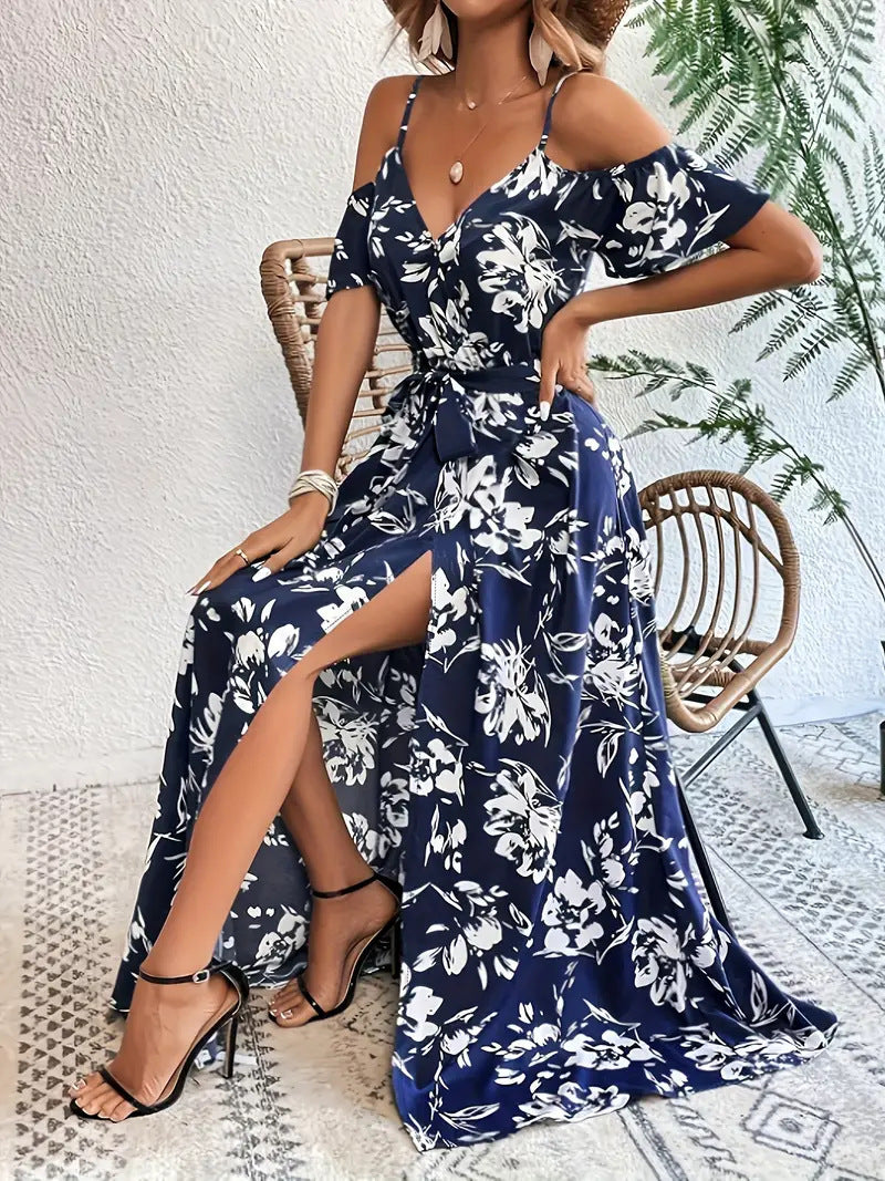 Women’s Off-Shoulder Floral Maxi Dress