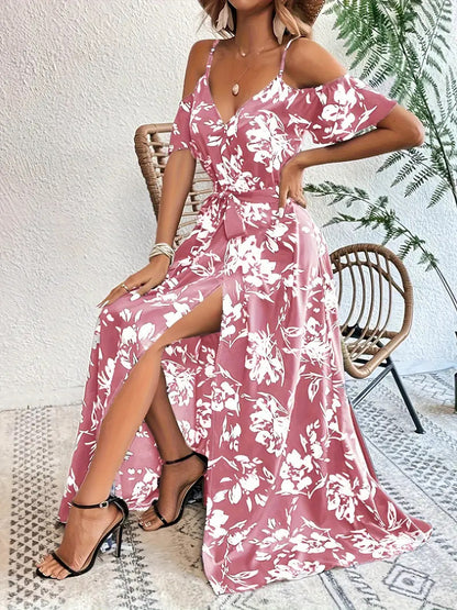 Women’s Off-Shoulder Floral Maxi Dress
