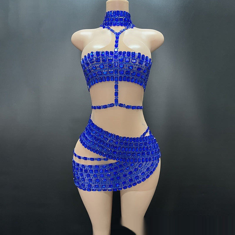 Women’s Rhinestone Tube Top Vest