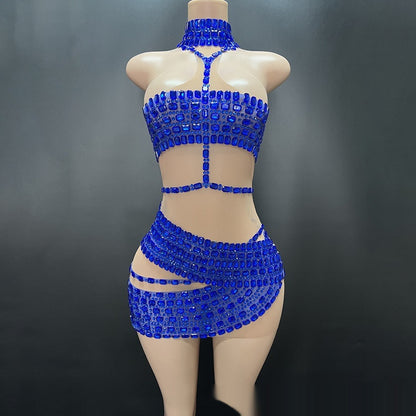 Women’s Rhinestone Tube Top Vest