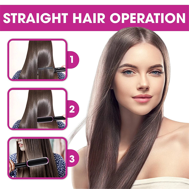 Curl & Straight Duo Hot Comb Brush