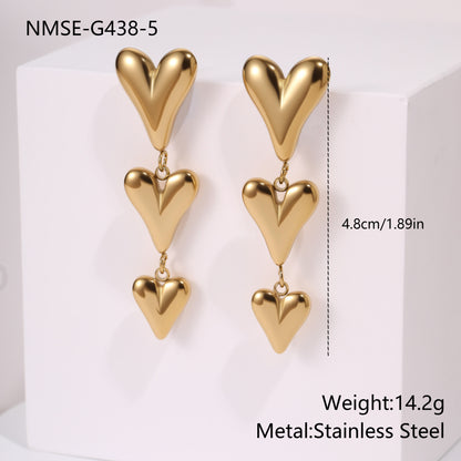 ModernLove Minimalist Heart-Shaped Earrings