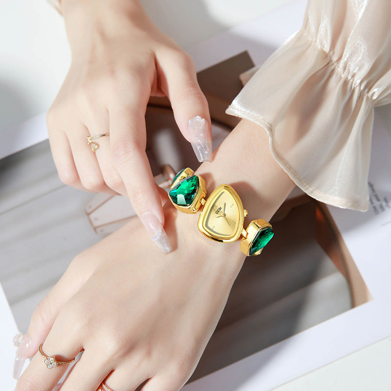 LuxeShine Crystal Diamond Women’s Bracelet Watch