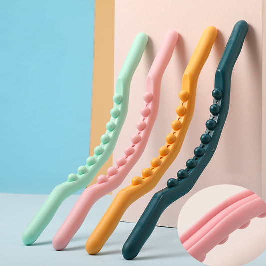 Plastic Rolling Bar Massager – Back Meridian Scraping & Gua Sha Therapy Tool
