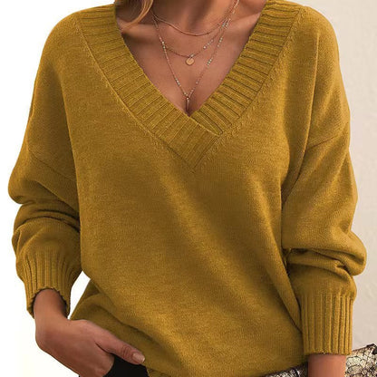 Women’s V-Neck Knit Sweater