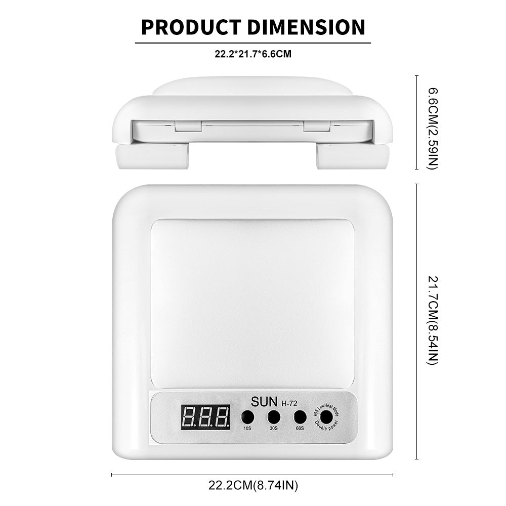 UV LED Nail Lamp for Gel & Press-On Nails
