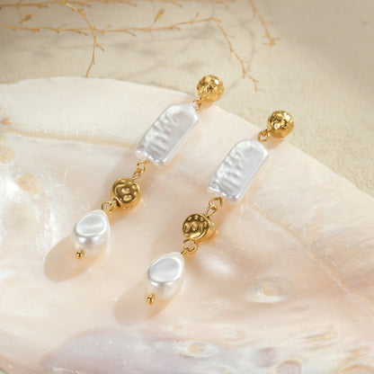 Ins Retro Design Baroque Pearl Earrings