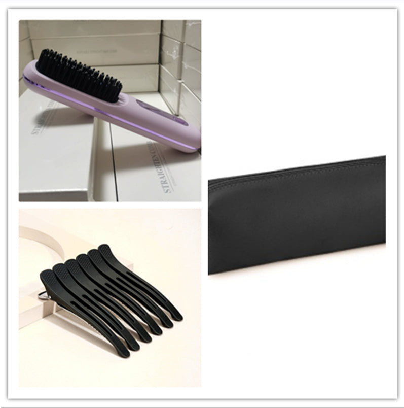 2-in-1 Wireless Hair Straightener & Comb – Fast Heating USB Brush