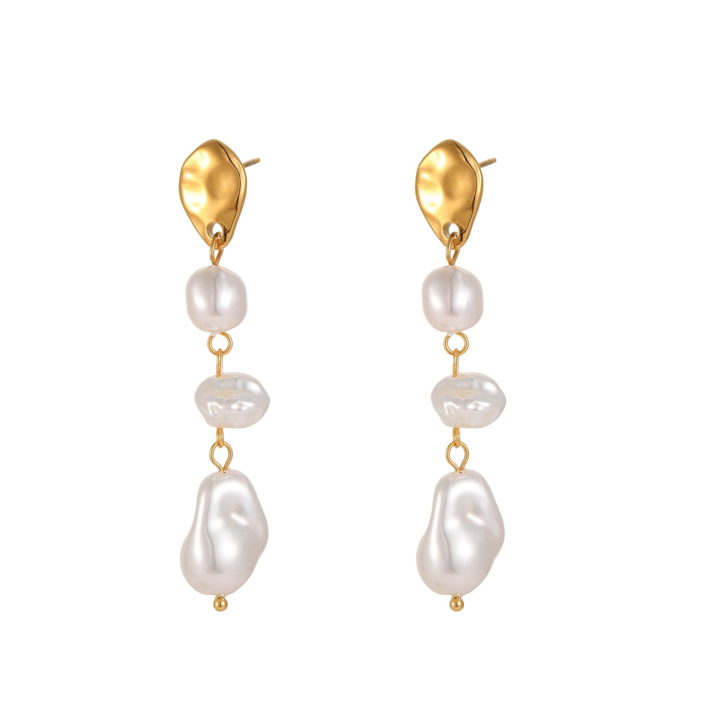 Ins Retro Design Baroque Pearl Earrings