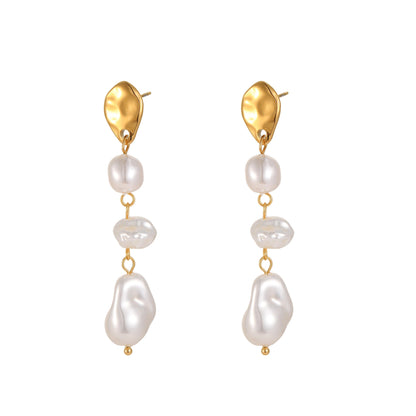 Ins Retro Design Baroque Pearl Earrings