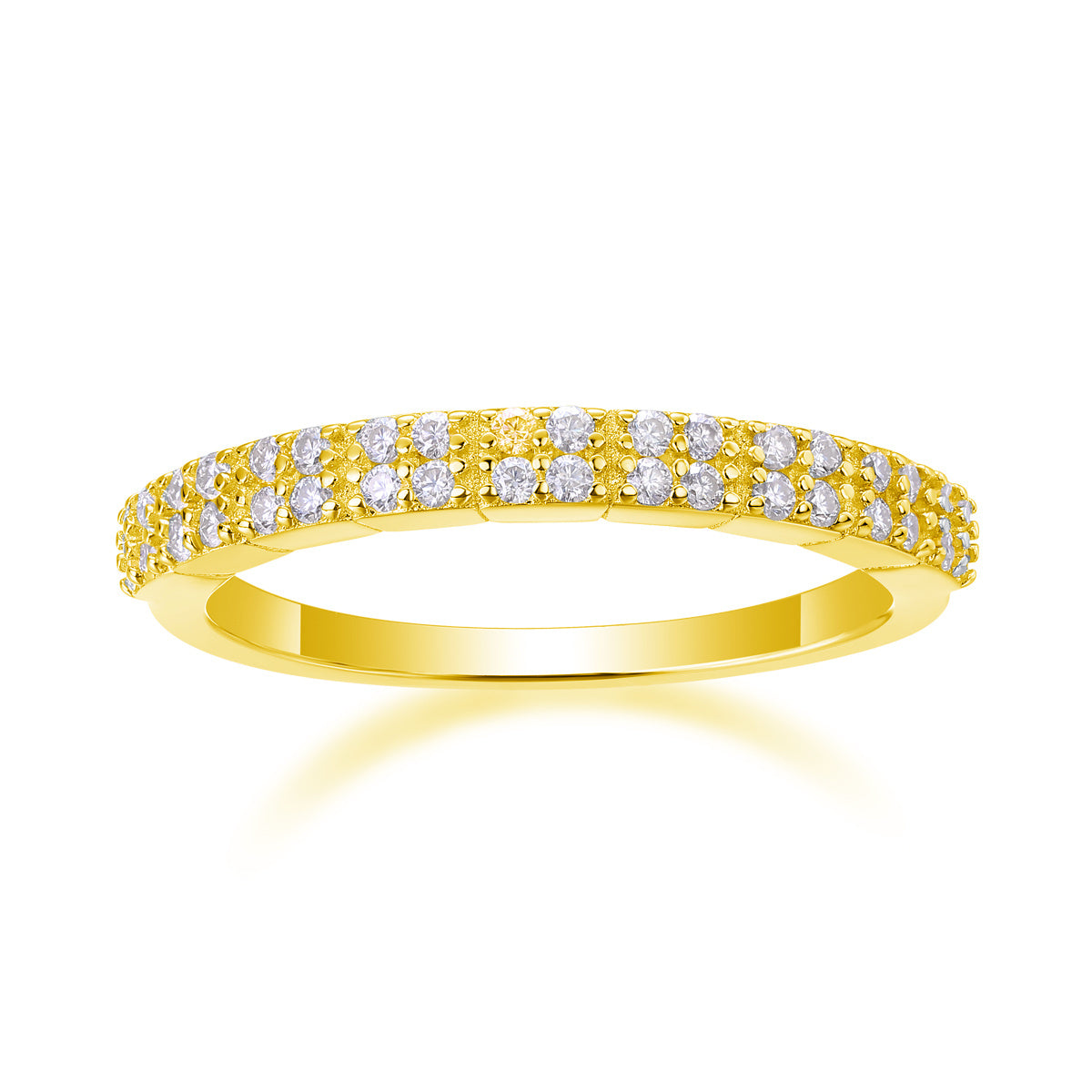 For Love Moissanite Ring S925 Sterling Silver & Platinum-Plated Luxury