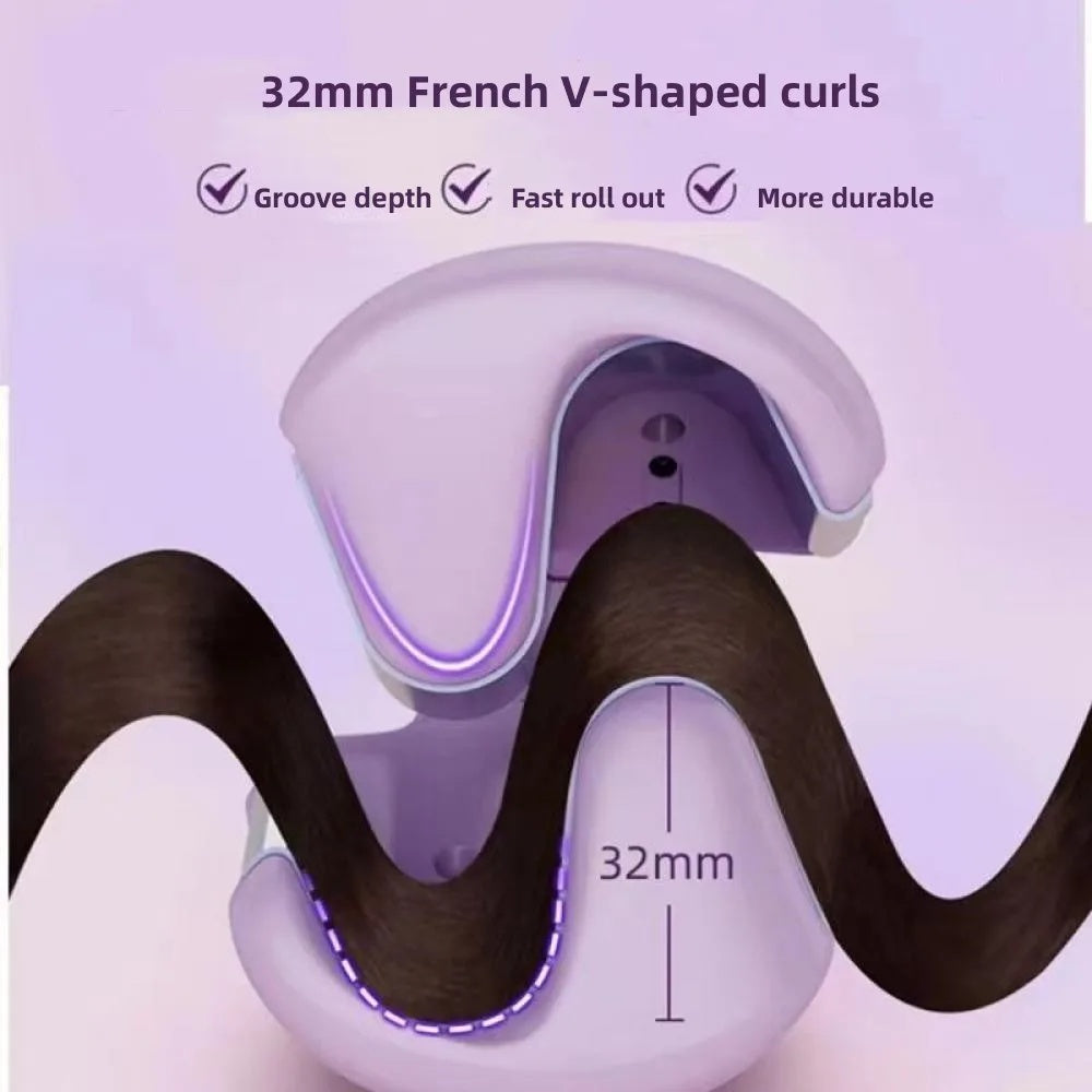 Deep Wave 32mm Hair Curler Adjustable Fast Heating Styling Wand