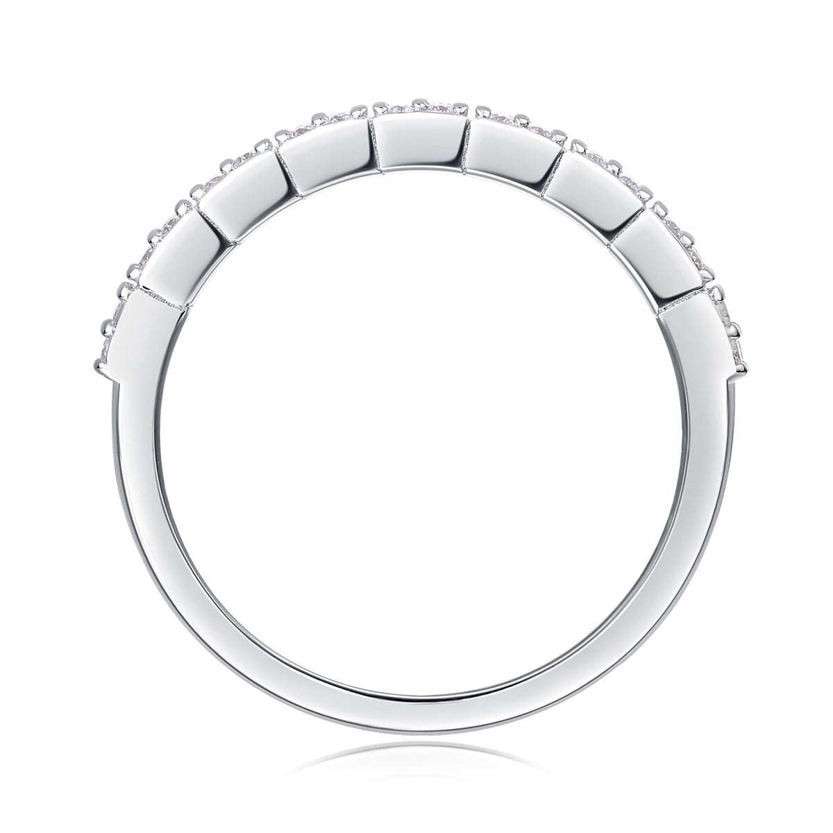 For Love Moissanite Ring S925 Sterling Silver & Platinum-Plated Luxury