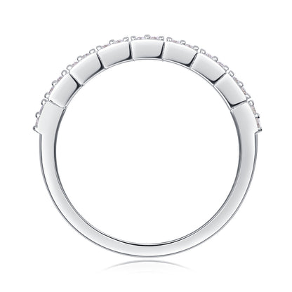 For Love Moissanite Ring S925 Sterling Silver & Platinum-Plated Luxury