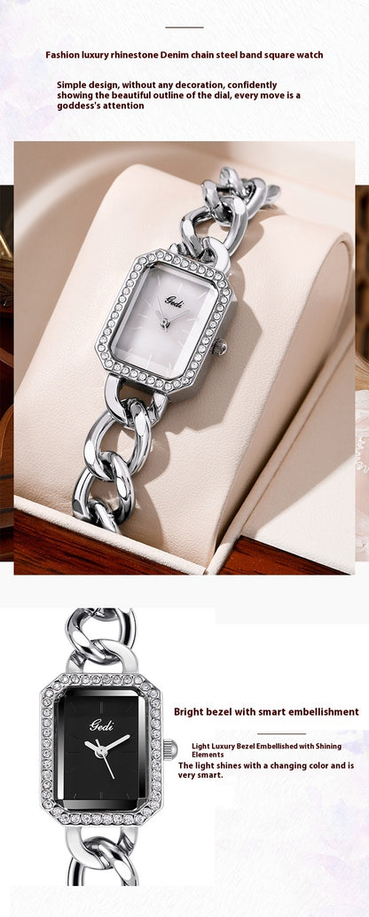 legant Square Watch for Women Simple Style Luxury Quartz Wristwatch