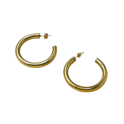 Minimalist Hollow Hoop Earrings